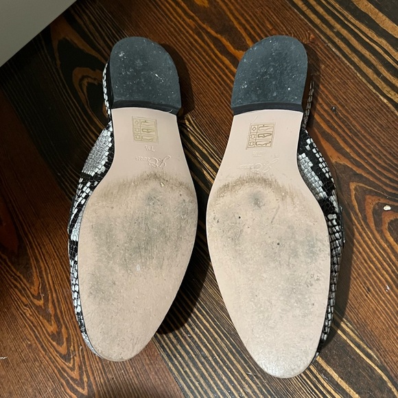 JCrew Academy penny loafer mules in snake-
embossed leather - Picture 5 of 6